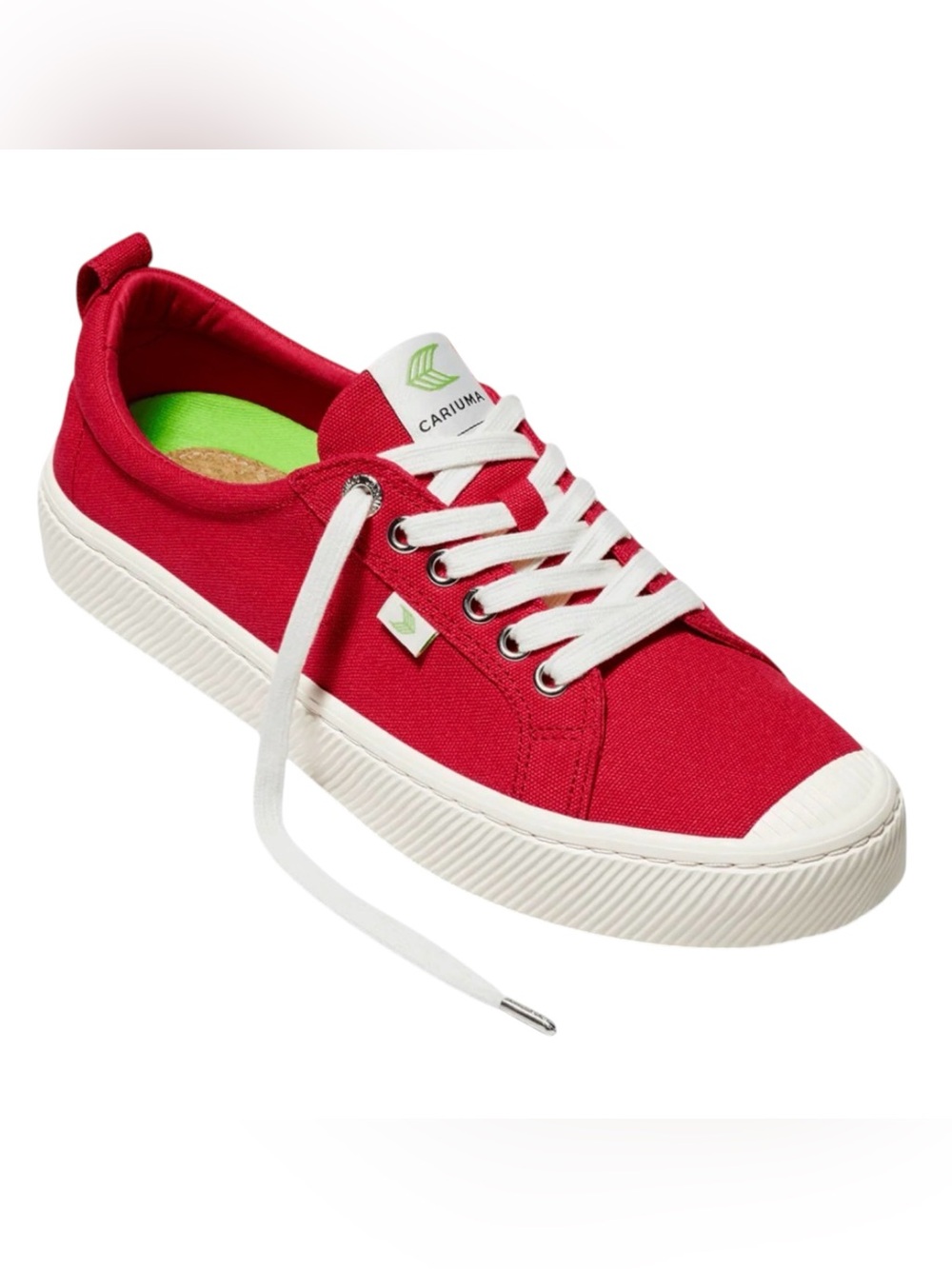 NEW Cariuma OCA Low Red Canvas Women’s Sneaker Size 9.5